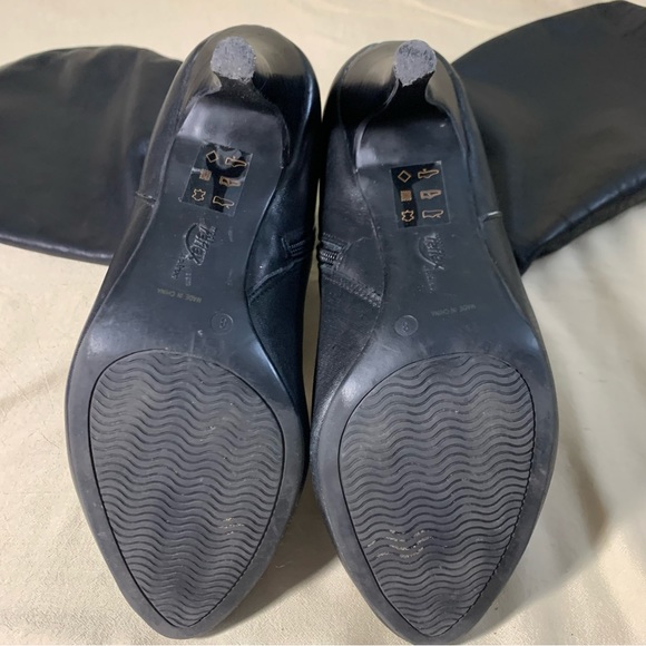 Le Château black leather boots size 8 - Picture 3 of 9